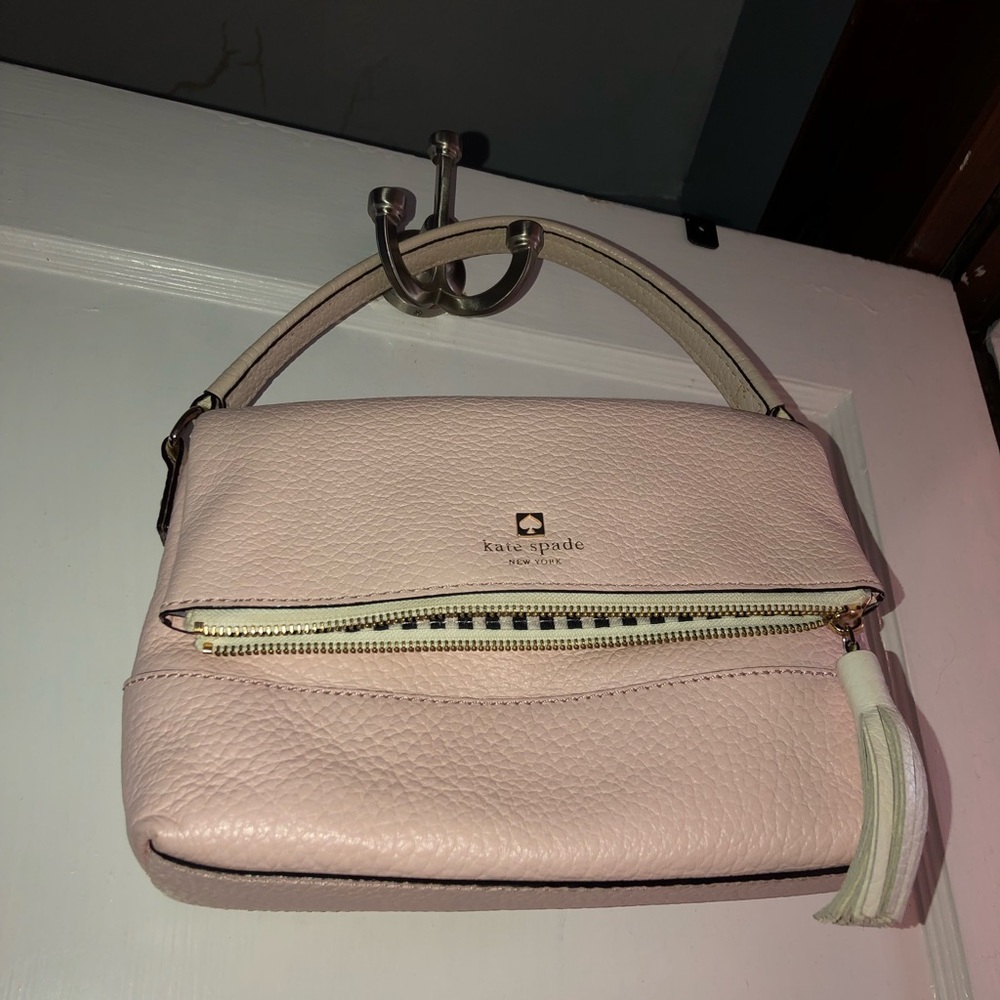 Kate spade light pink and cream handbag